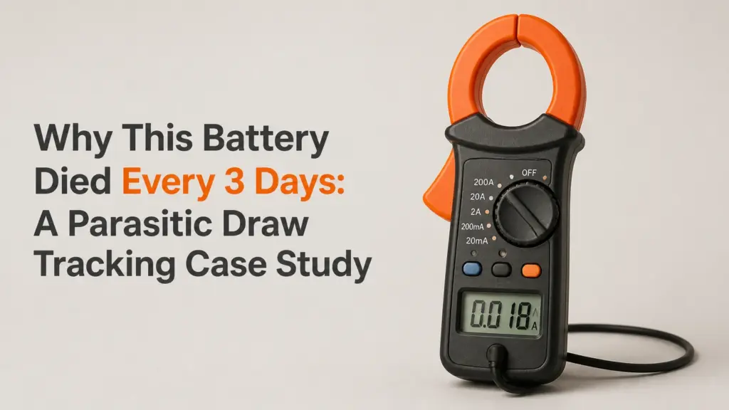 Why This Battery Died Every 3 Days: A Parasitic Draw Tracking Case Study