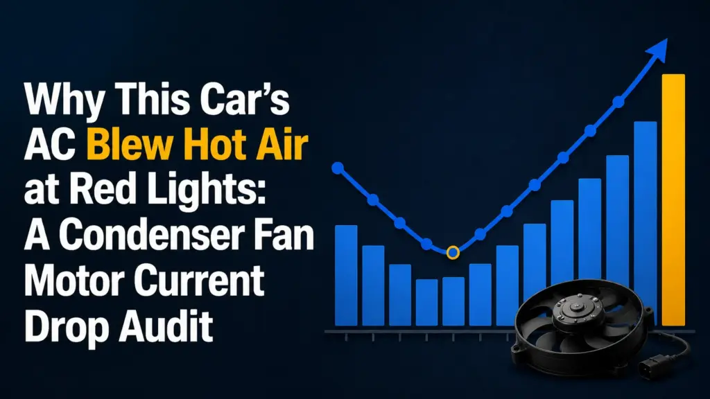 why this cars ac blew hot air at red lights