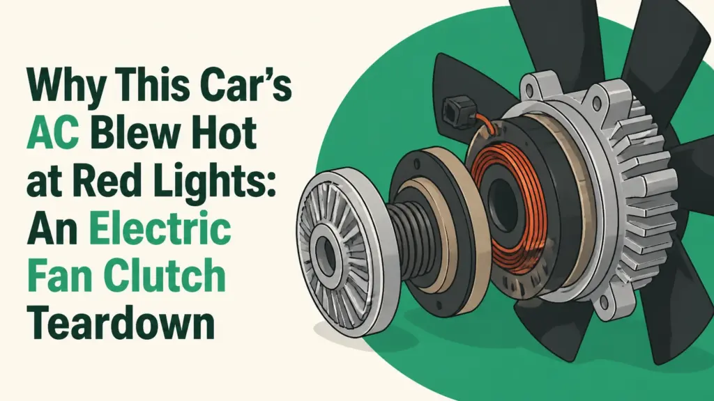Why This Car’s AC Blew Hot at Red Lights: An Electric Fan Clutch Teardown