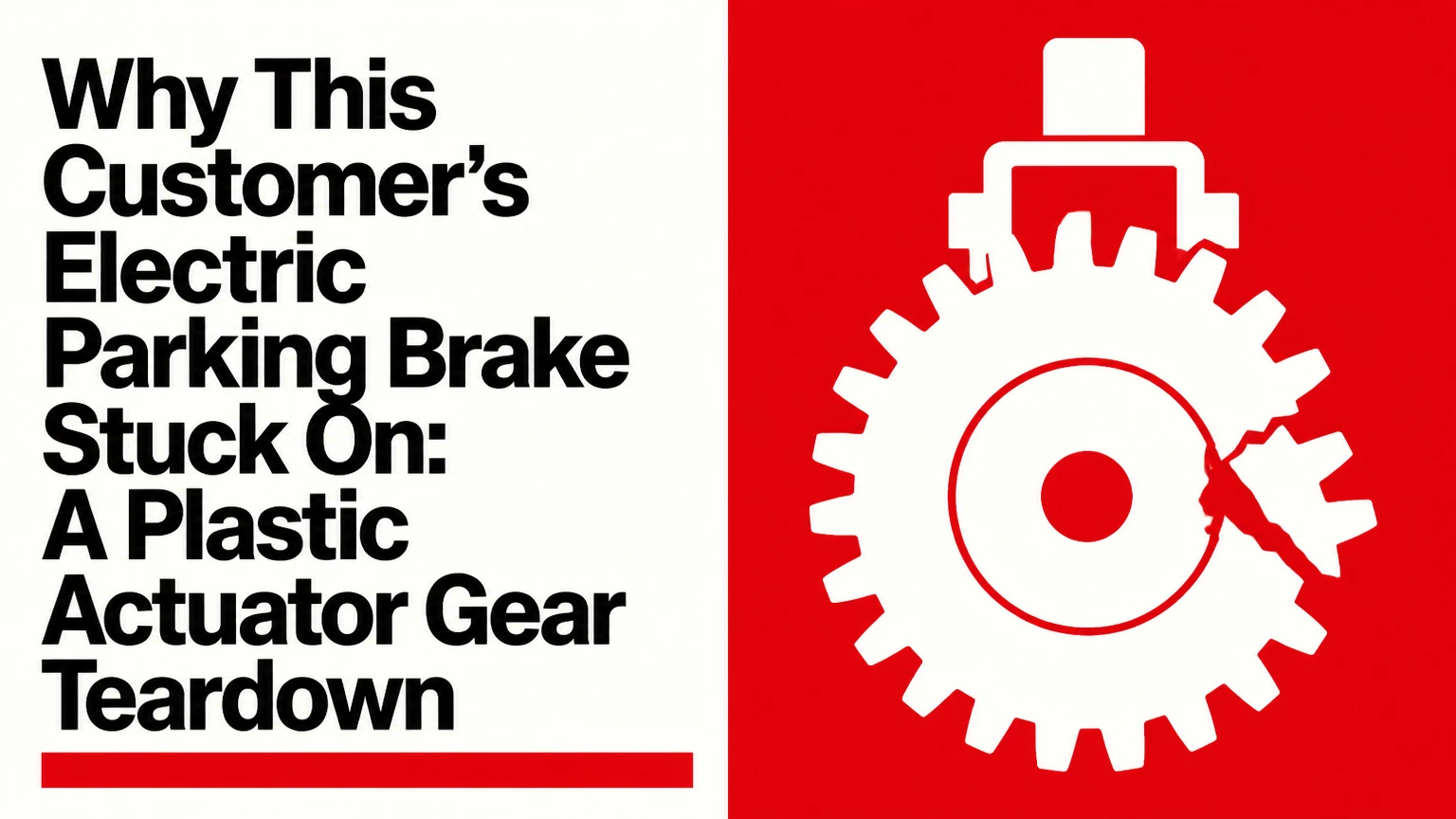 why this customers electric parking brake stuck on