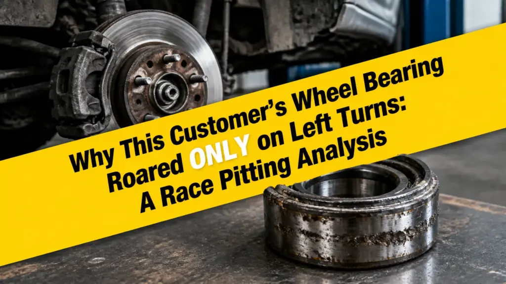 why this customers wheel bearing roared only on left turns