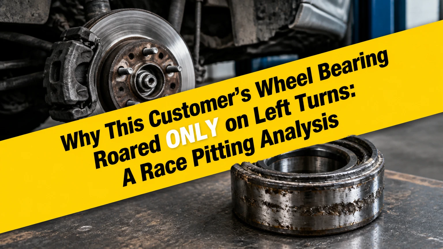 why this customers wheel bearing roared only on left turns