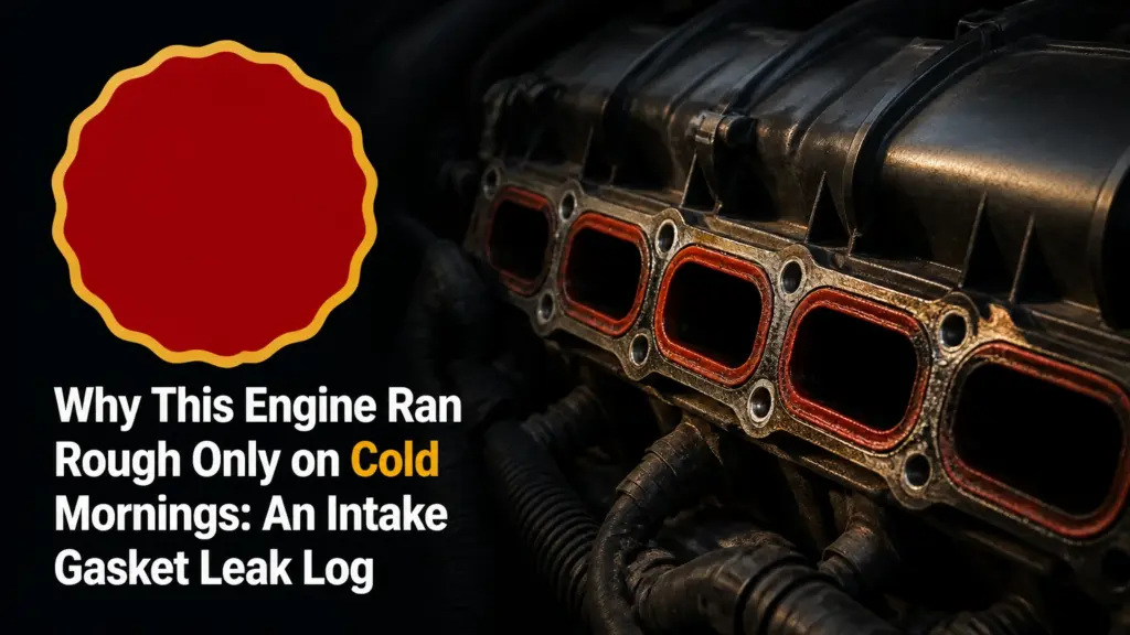 Why This Engine Ran Rough Only on Cold Mornings: An Intake Gasket Leak Log