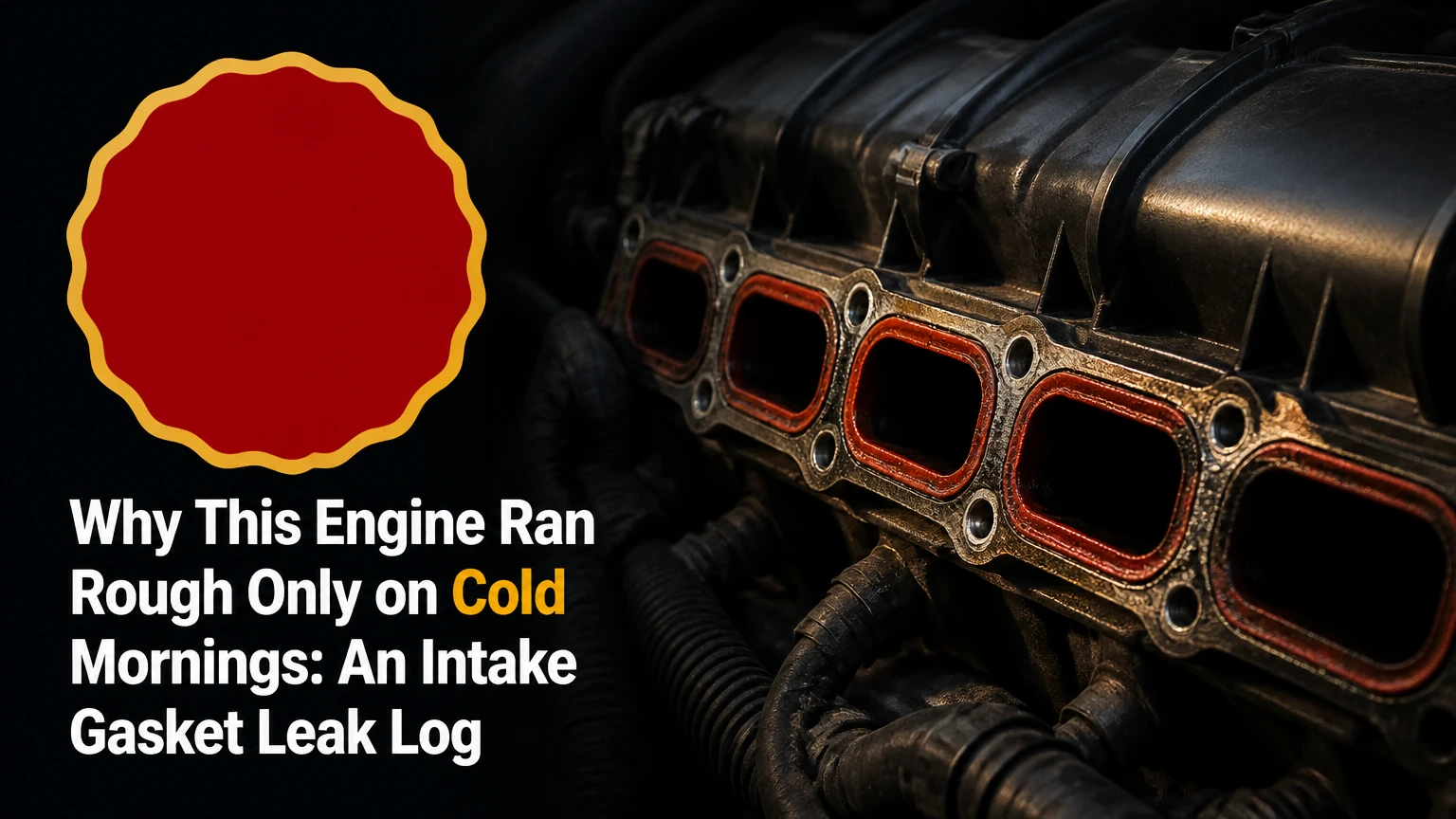 Why This Engine Ran Rough Only on Cold Mornings: An Intake Gasket Leak Log