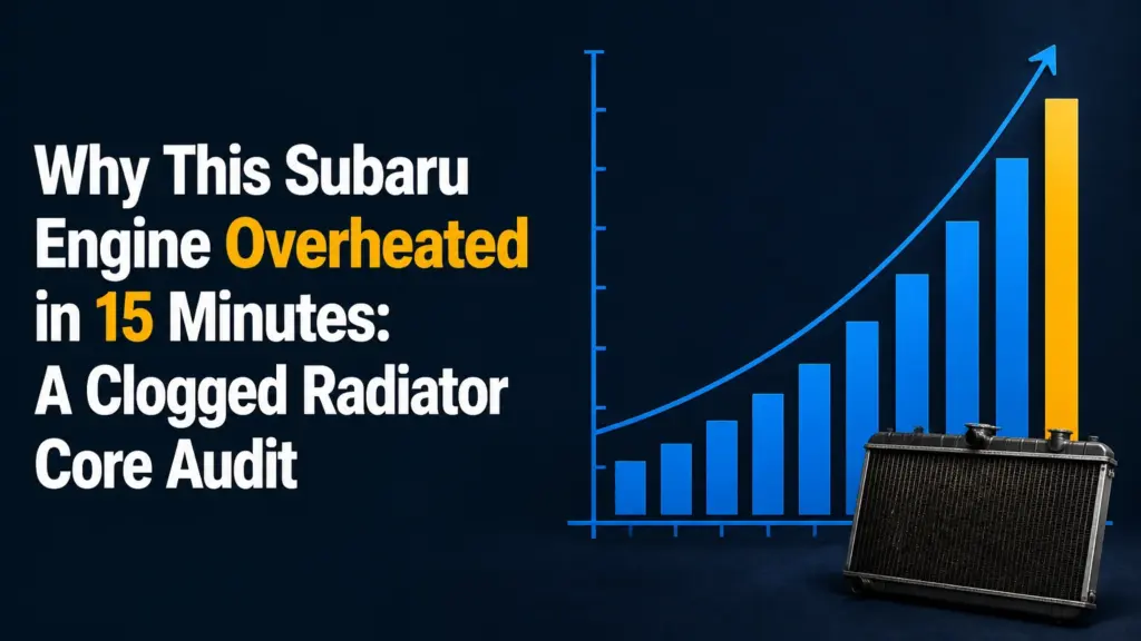 Why This Subaru Engine Overheated in 15 Minutes: A Clogged Radiator Core Audit