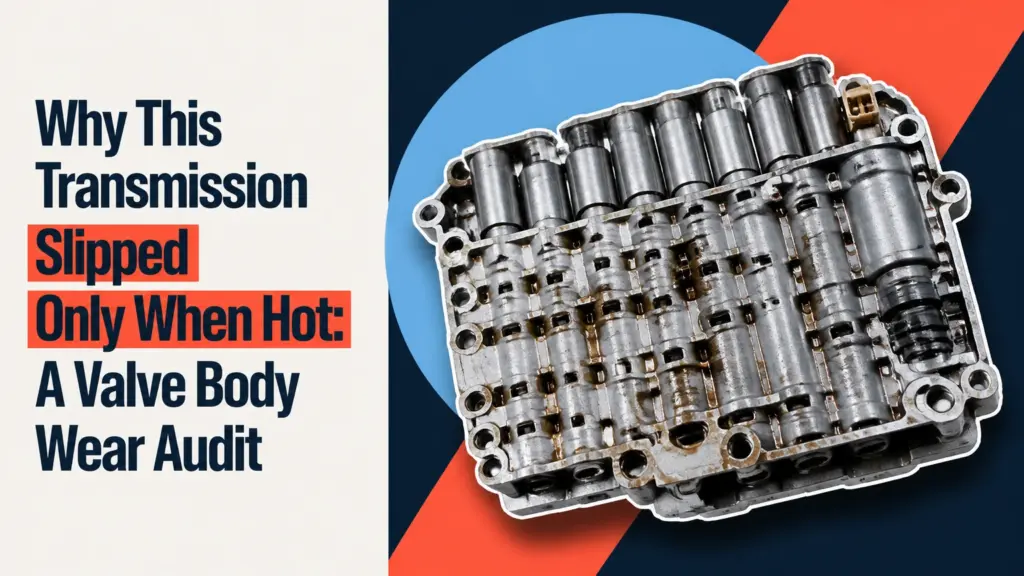 Why This Transmission Slipped Only When Hot: A Valve Body Wear Audit