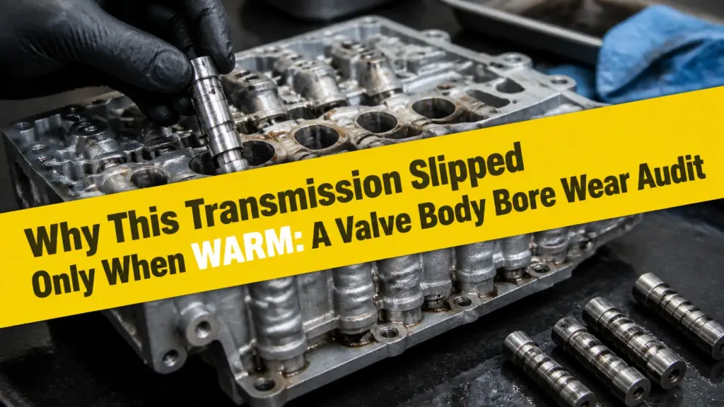 Why This Transmission Slipped Only When Warm: A Valve Body Bore Wear Audit