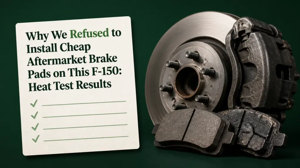 Why We Refused to Install Cheap Aftermarket Brake Pads on This F-150: Heat Test Results