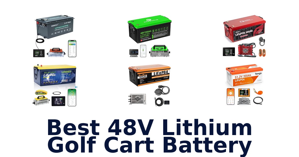 Best 48V Lithium Golf Cart Battery
