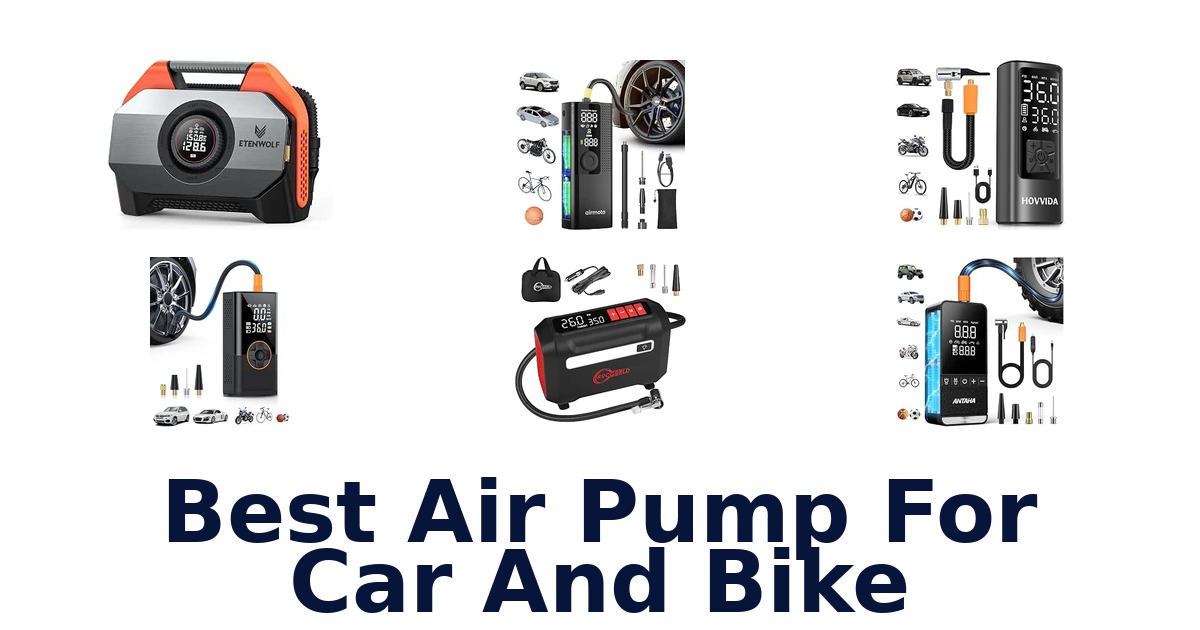 Best Air Pump For Car And Bike