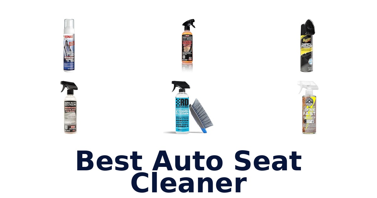 Best Auto Seat Cleaner