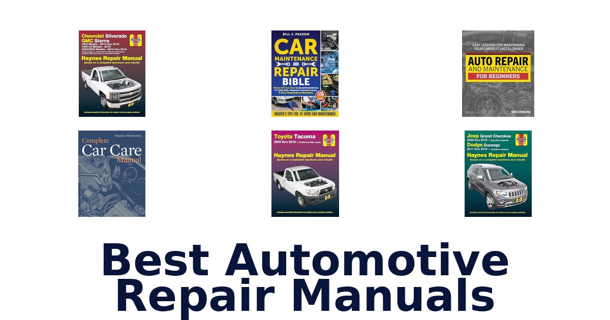 Best Automotive Repair Manuals