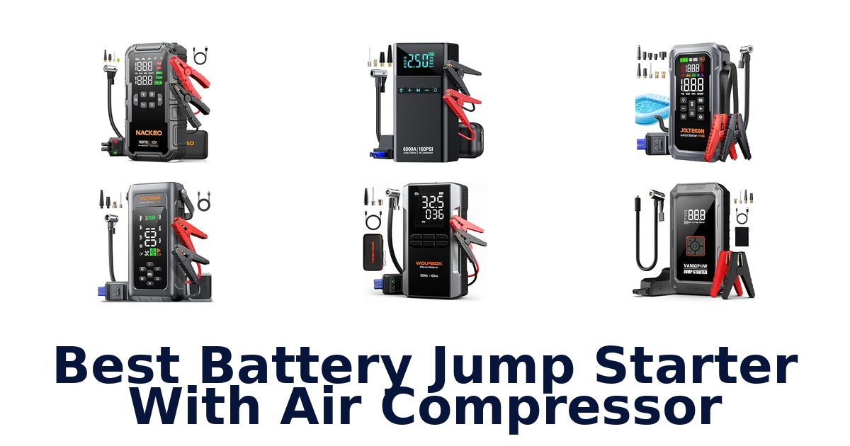 Best Battery Jump Starter With Air Compressor