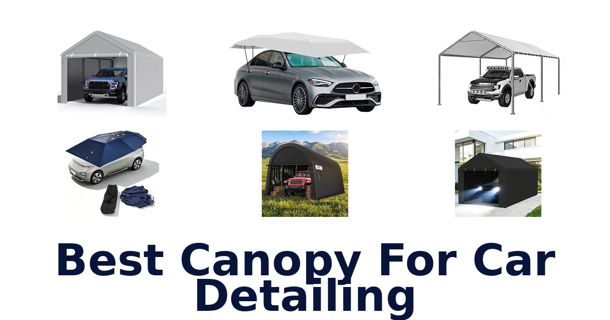 Best Canopy For Car Detailing