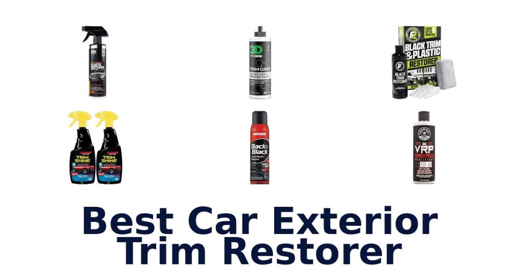 Best Car Exterior Trim Restorer