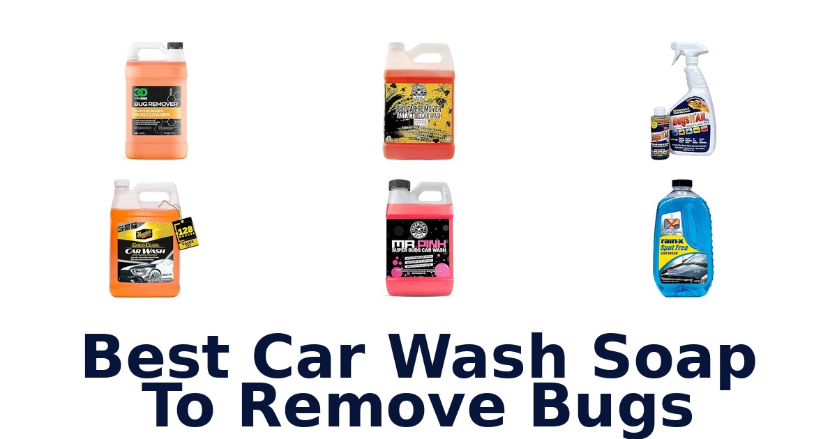 Best Car Wash Soap To Remove Bugs