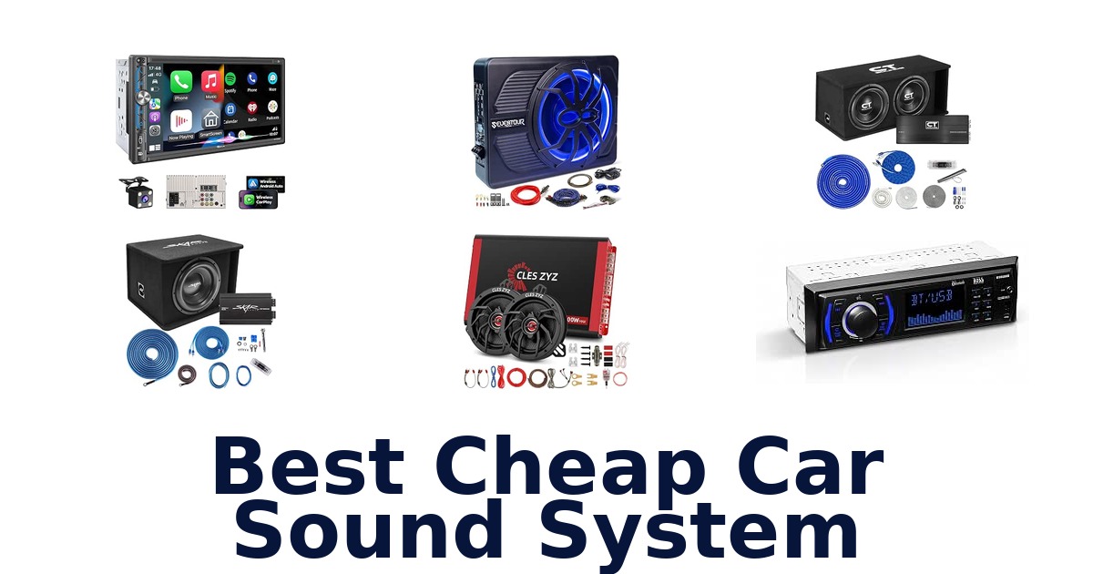Best Cheap Car Sound System