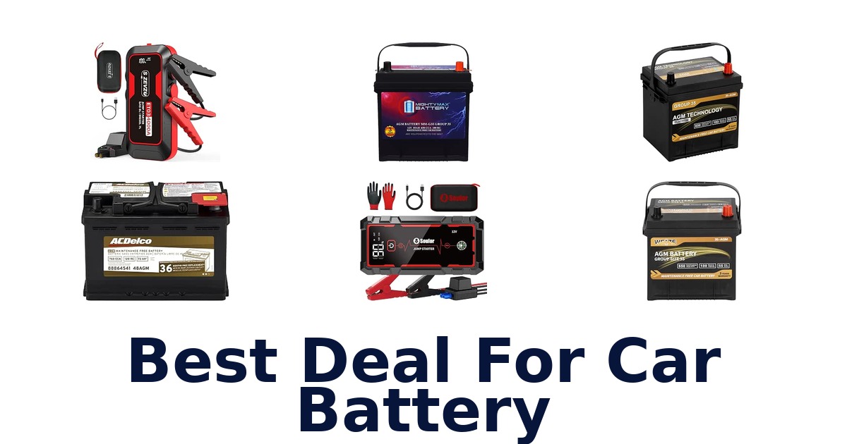 Best Deal For Car Battery