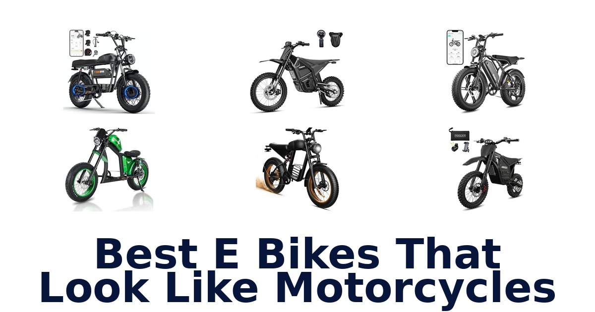 Best E Bikes That Look Like Motorcycles