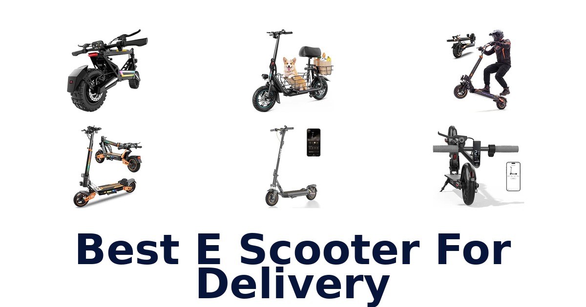 Best E Scooter For Delivery