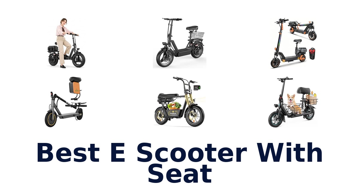 Best E Scooter With Seat