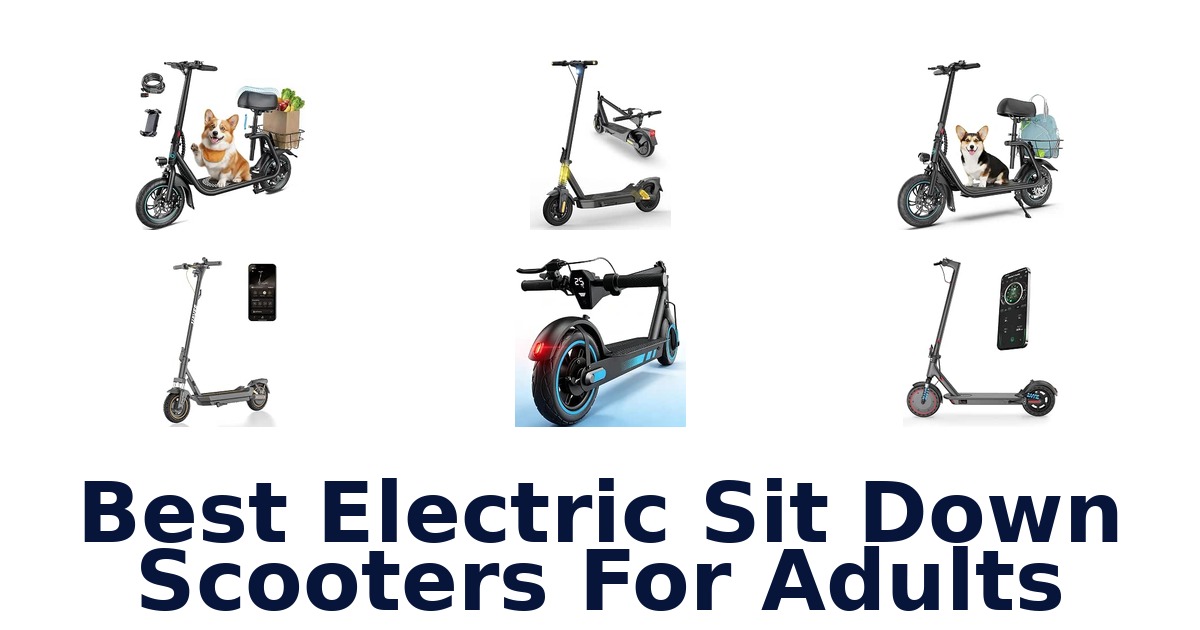 Best Electric Sit Down Scooters For Adults