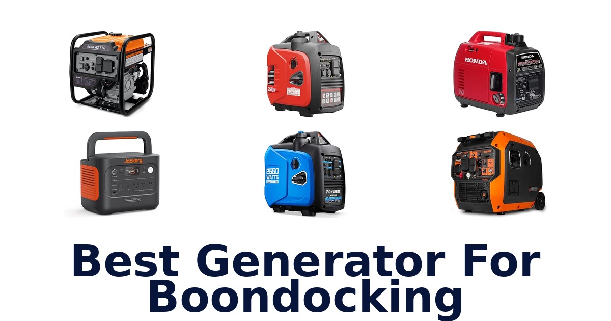 Best Generator For Boondocking