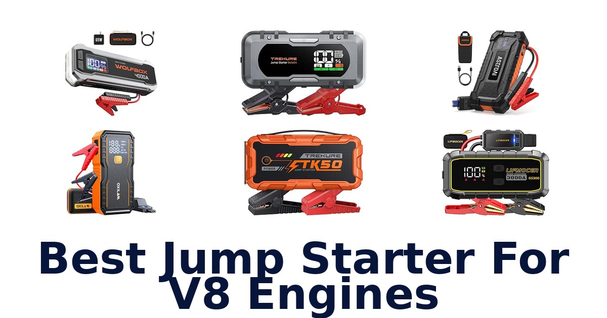 Best Jump Starter For V8 Engines