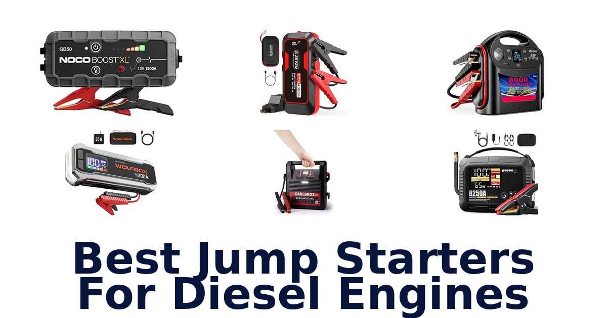 Best Jump Starters For Diesel Engines