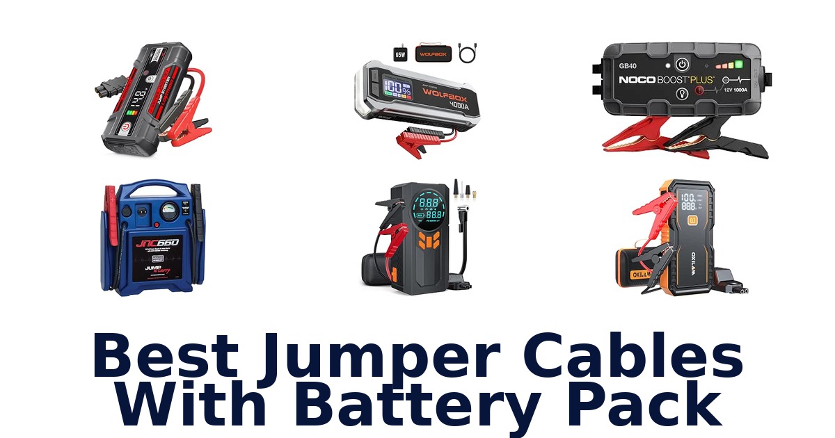 Best Jumper Cables With Battery Pack