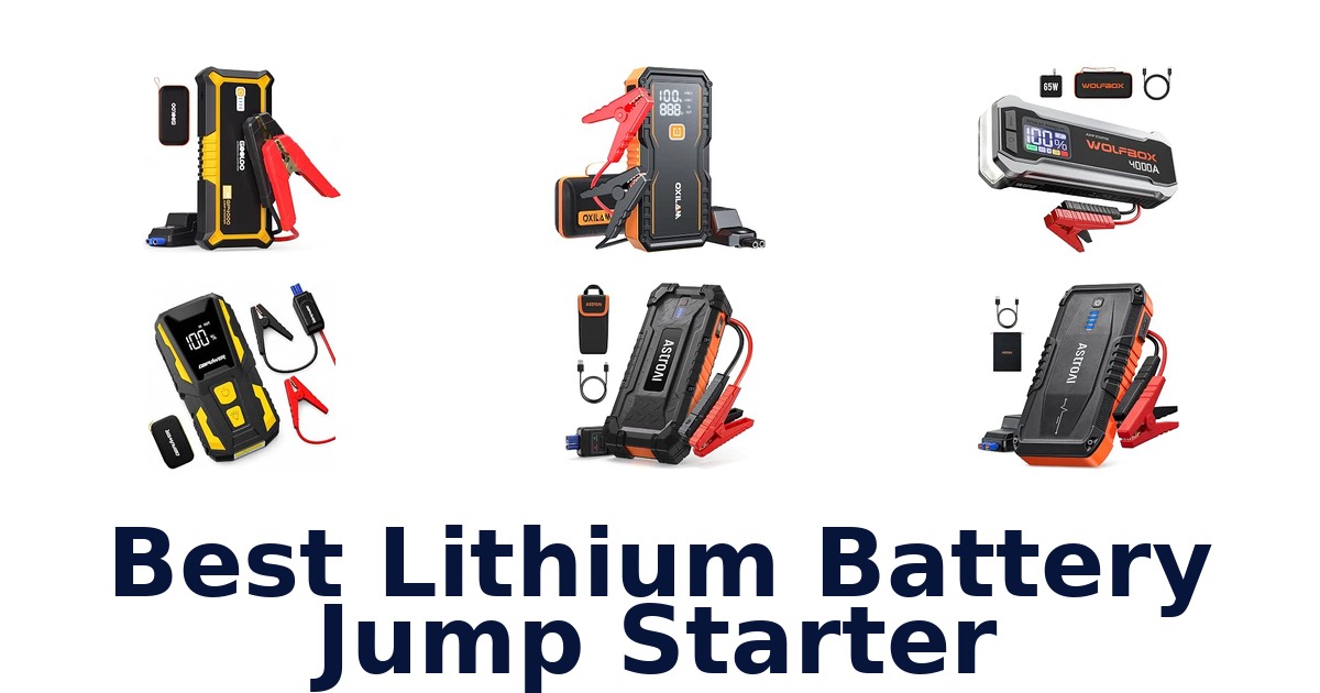 Best Lithium Battery Jump Starter