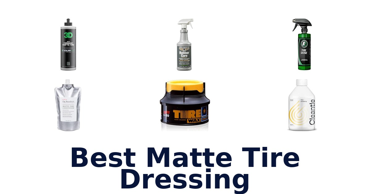 Best Matte Tire Dressing