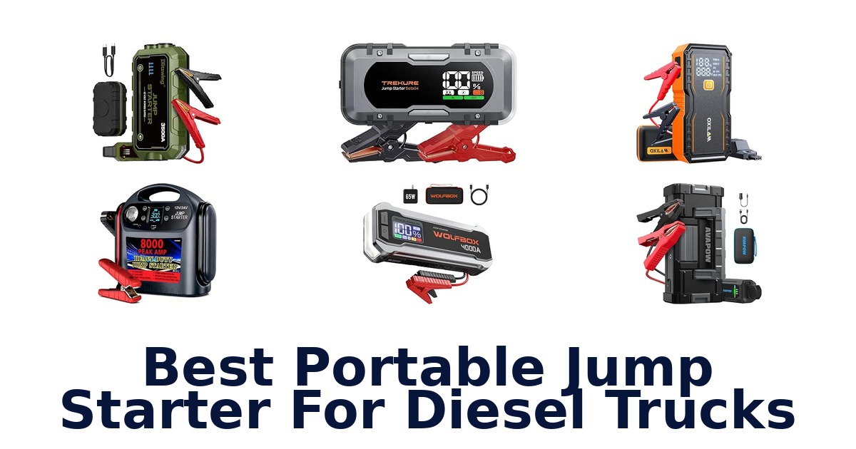 Best Portable Jump Starter For Diesel Trucks