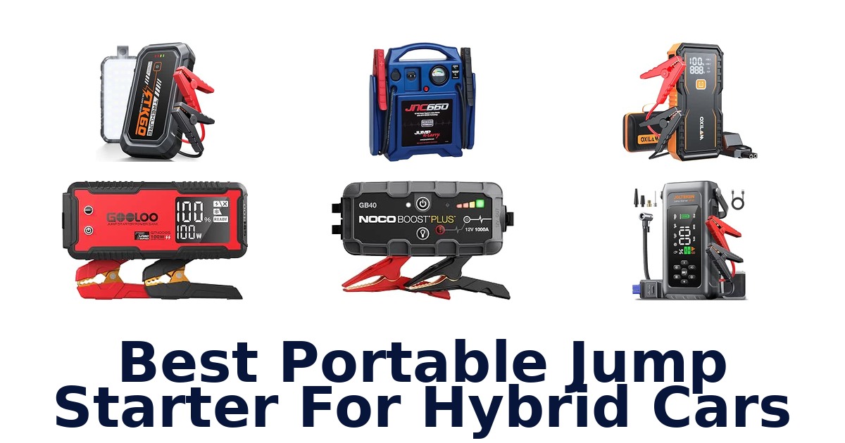 Best Portable Jump Starter For Hybrid Cars