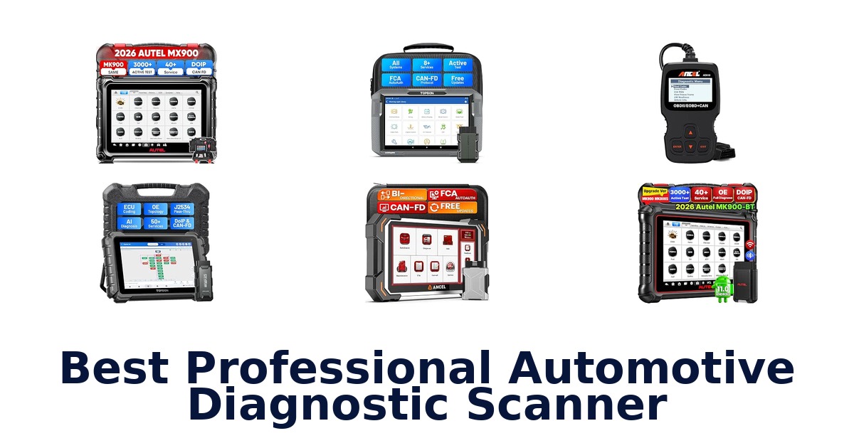 Best Professional Automotive Diagnostic Scanner