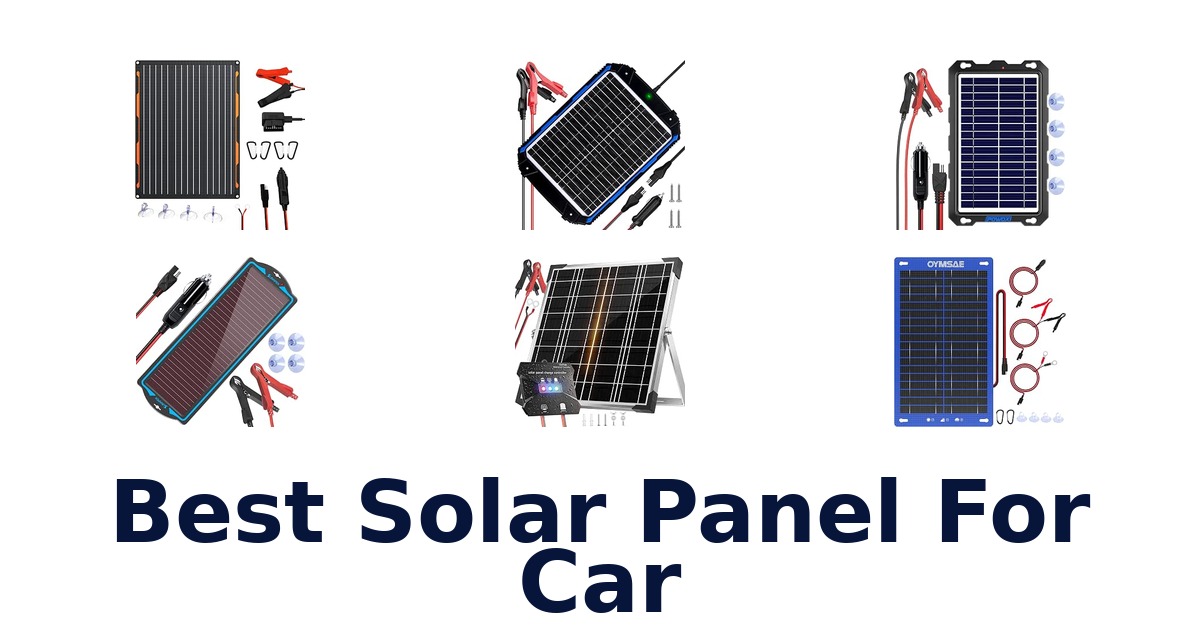 Best Solar Panel For Car