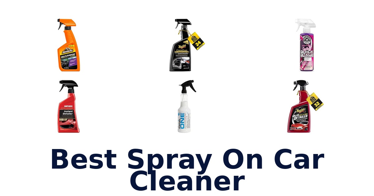 Best Spray On Car Cleaner