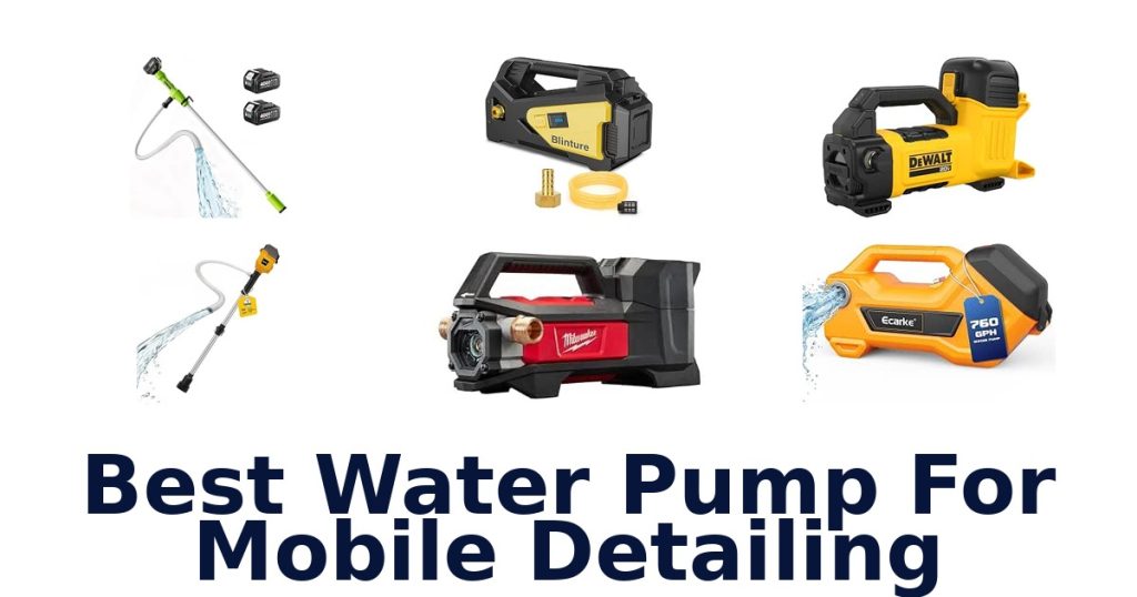 Best Water Pump For Mobile Detailing