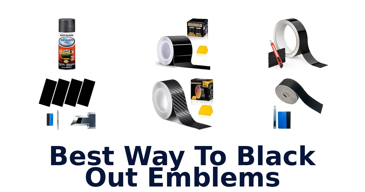 Best Way To Black Out Emblems