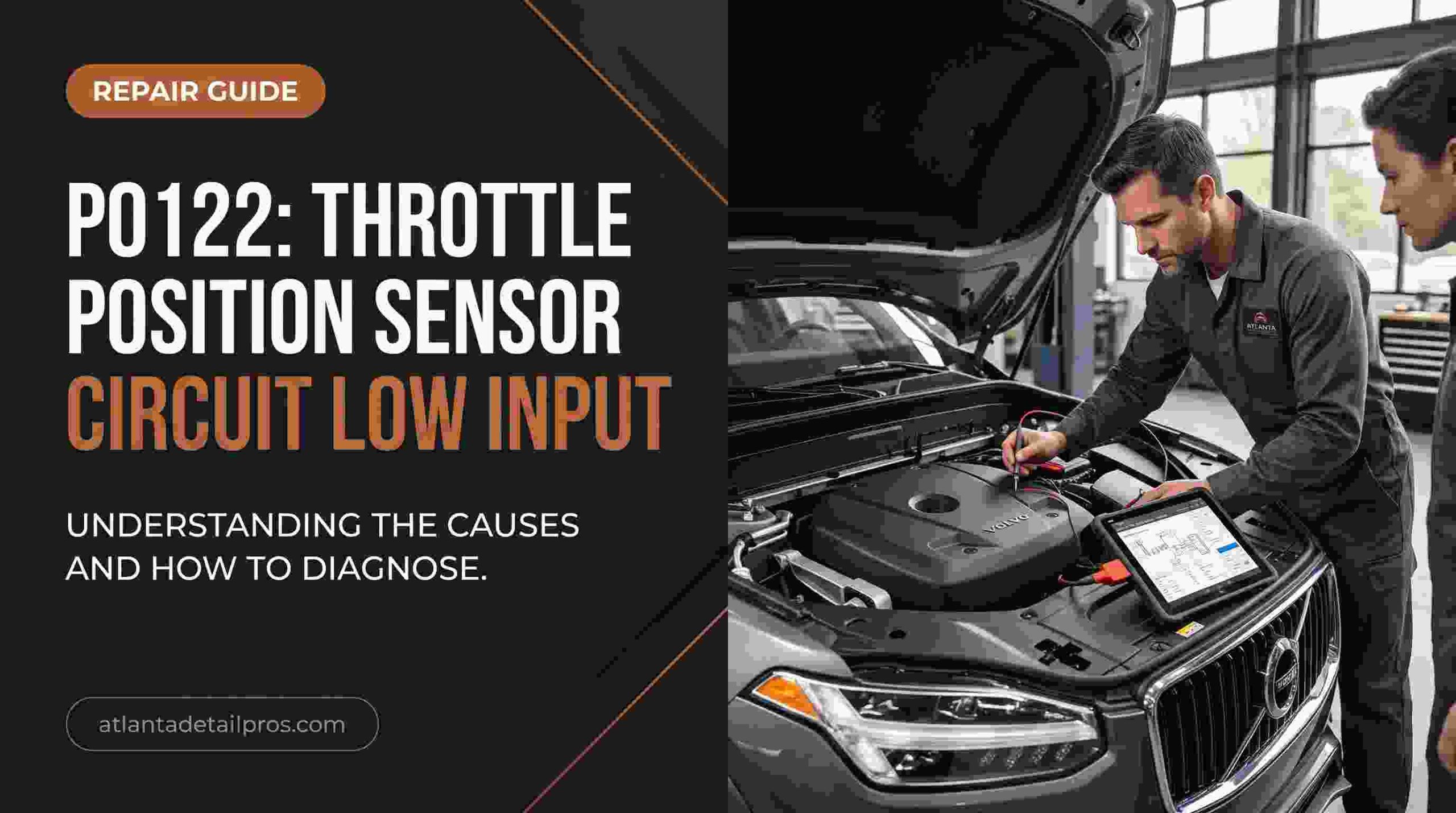 P0122 Throttle Position Sensor Circuit Low Input